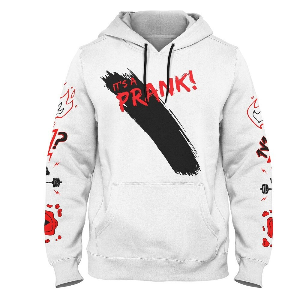 Mikina Datel a Matěj_It´s a prank Bílá Mikina Datel a Matěj_It´s a prank Bílá